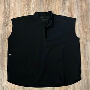 FIGS Women’s XL Black Scrub Top Shirt